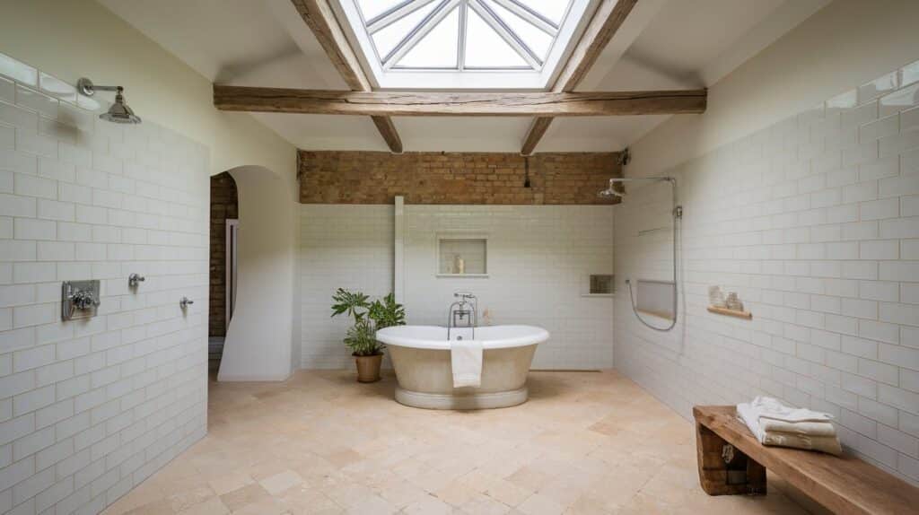 Italian Bathroom with Natural Light