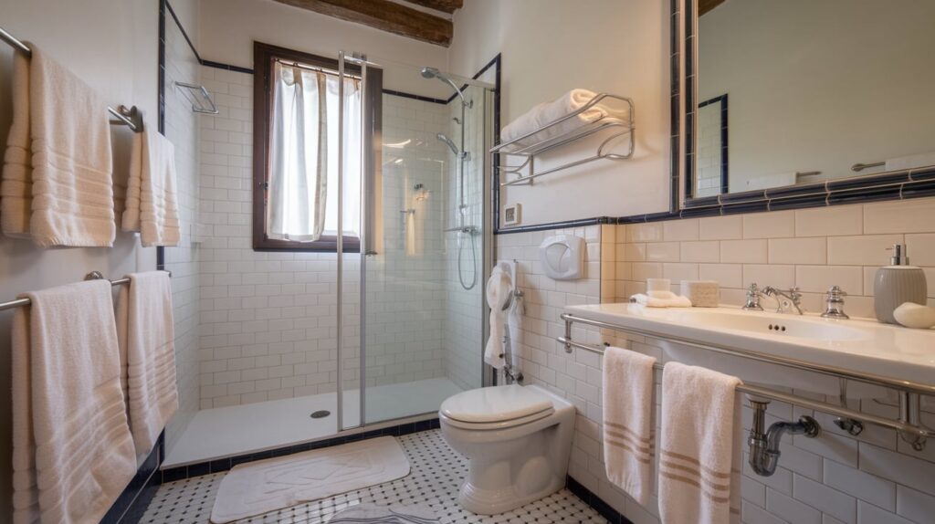 Italian Bathroom with Soft, Plush Towels