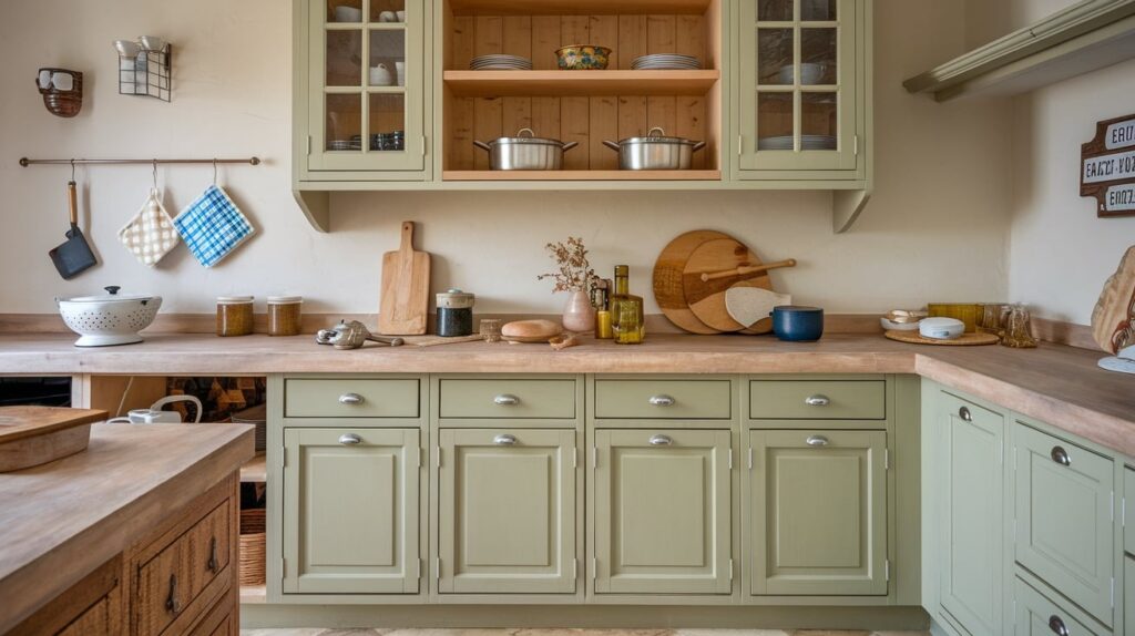 Khaki Green Kitchen