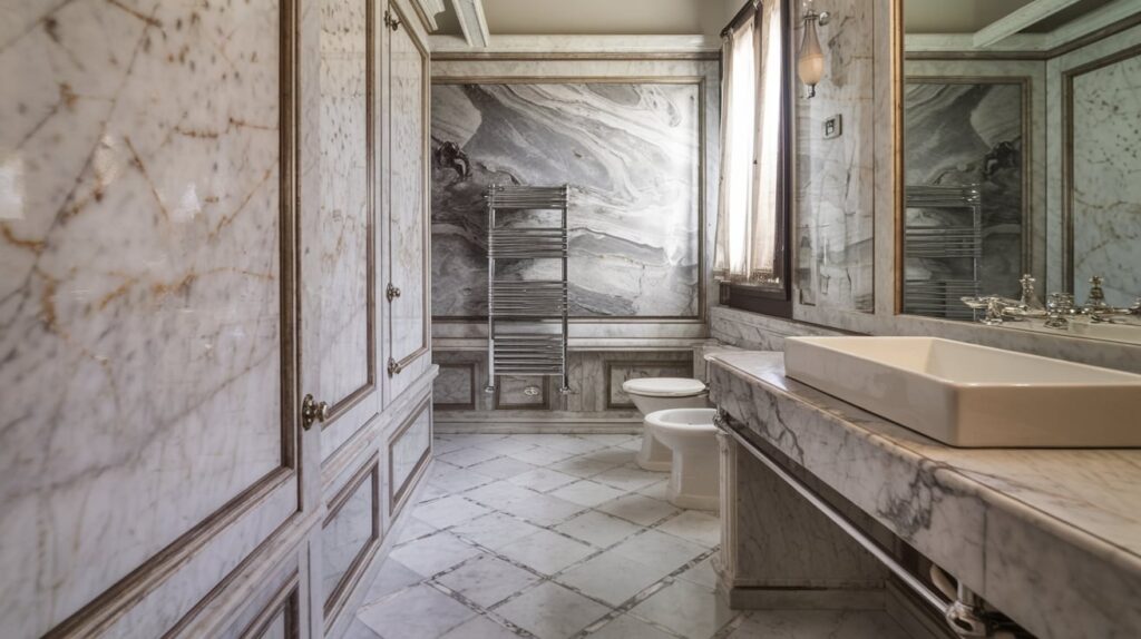 Luxurious Italian Bathroom with Marble