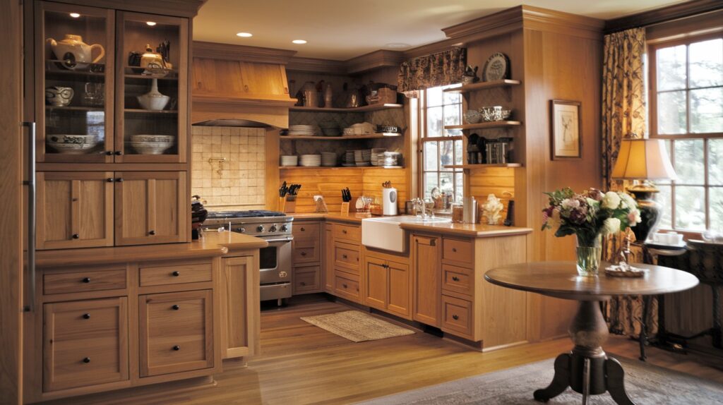 Maple Wood Motif Kitchen