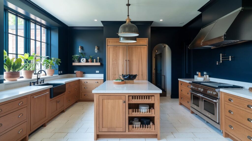 Natural Navy Kitchen