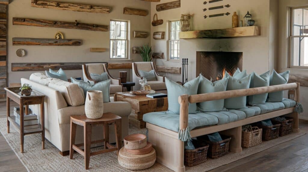 Rustic Bench Seating