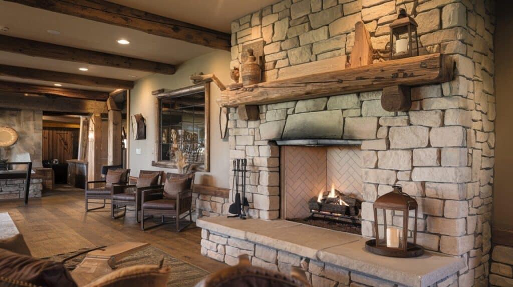 Stone Fireplaces for a Rustic Focal Point