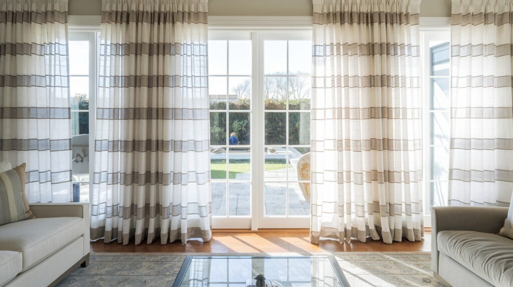 Striped Sheer Curtains