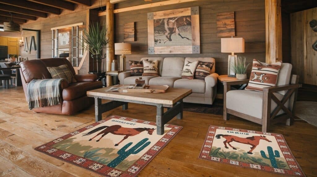 Western-Themed Throw Rugs