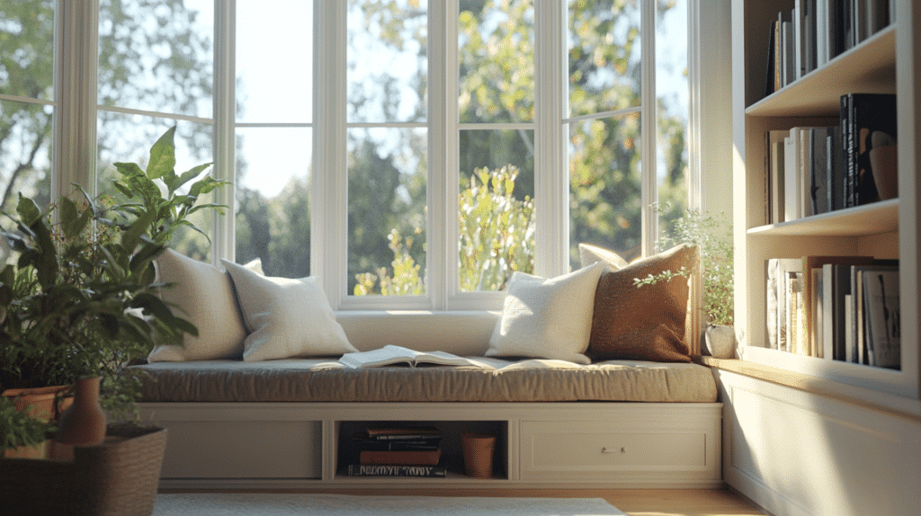 Window Seats with Hidden Storage