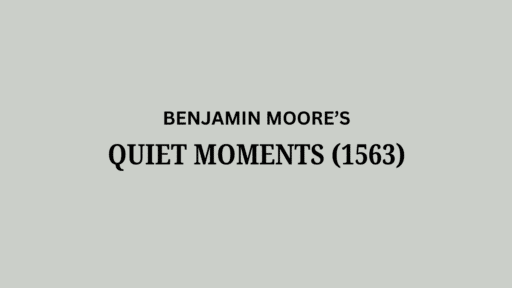 Benjamin Moore's Quiet Moments Color Review