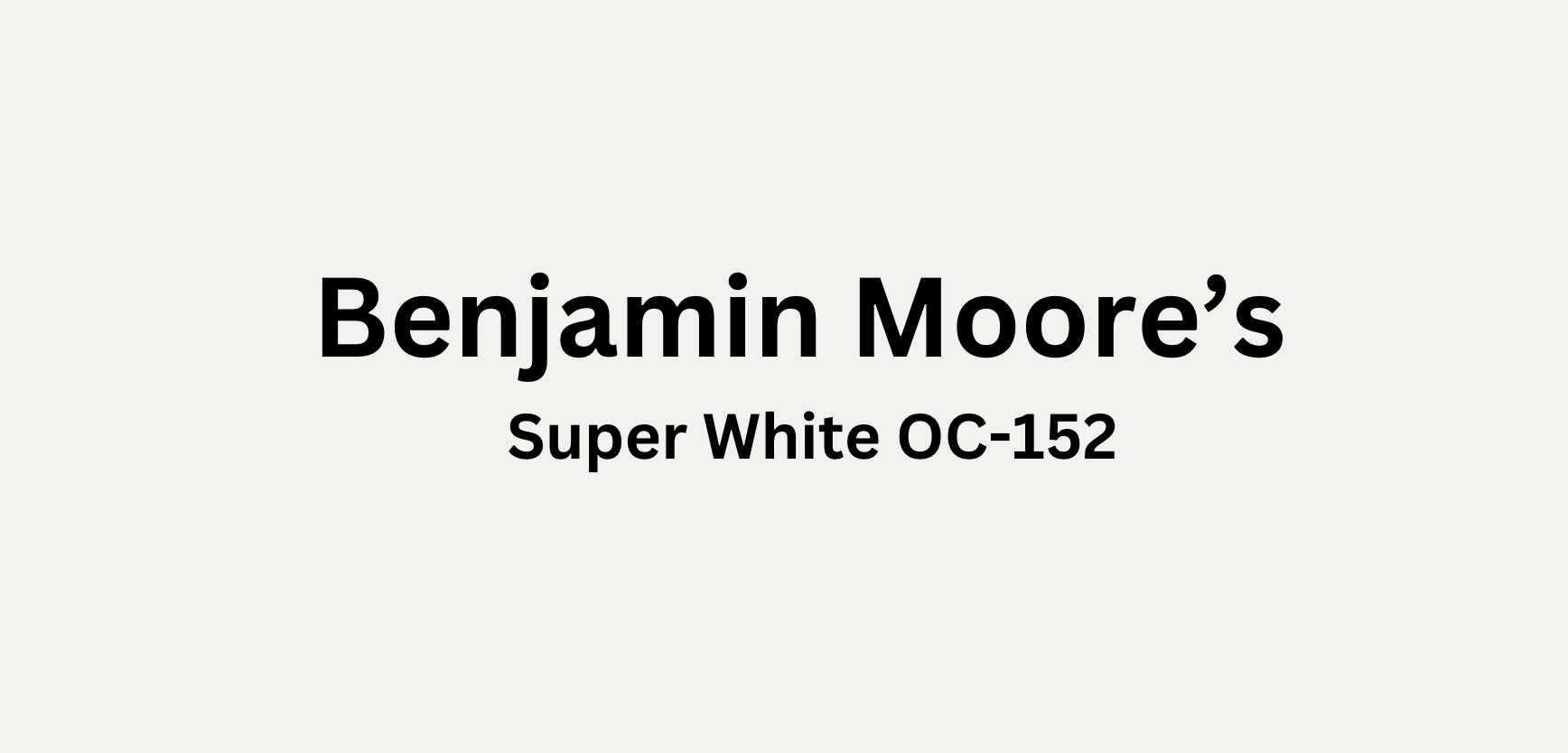 benjamin moore super white