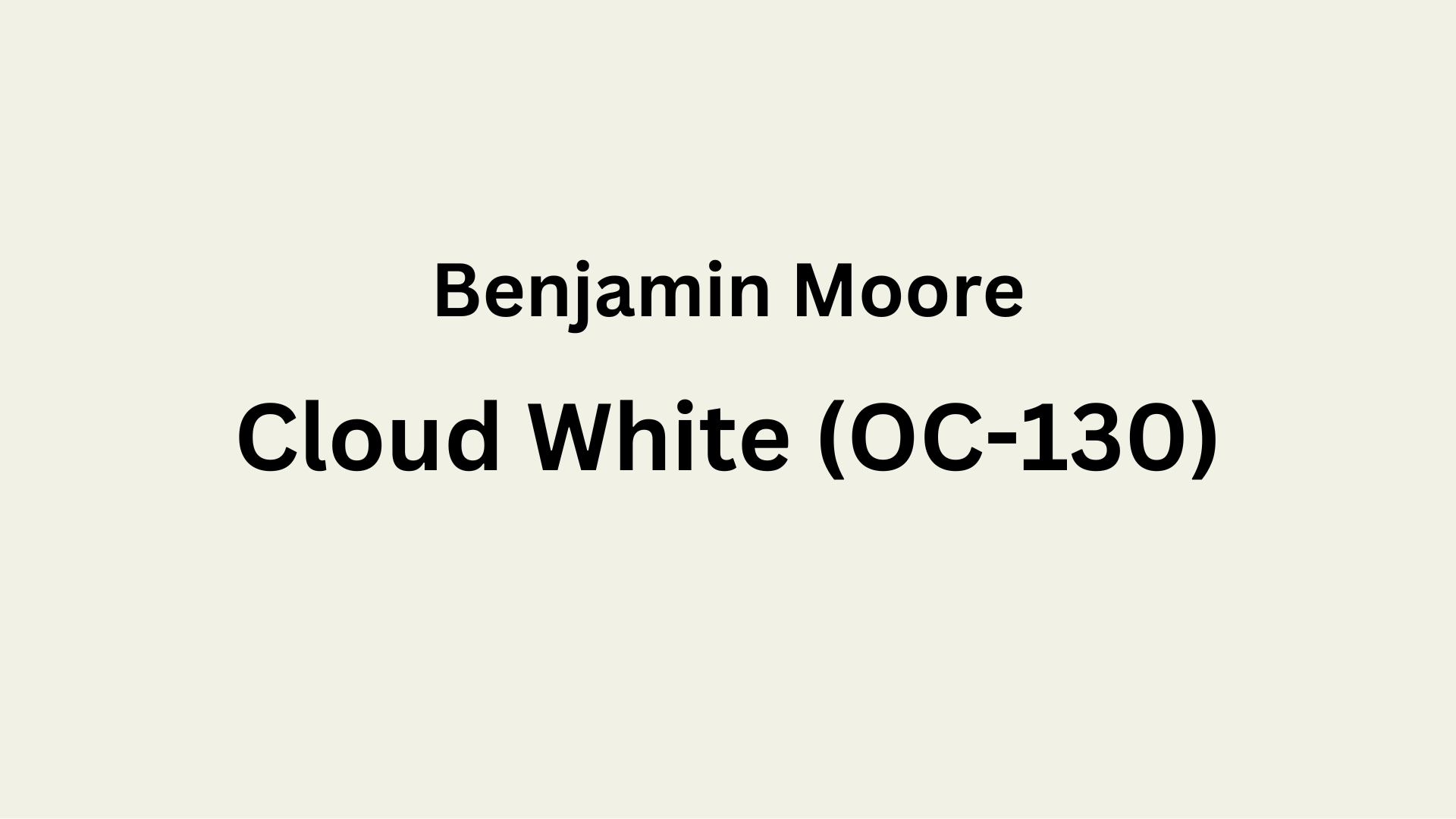 cloud white benjamin moore