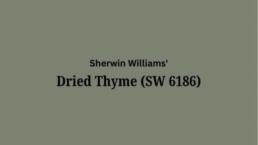 dried thyme sherwin williams