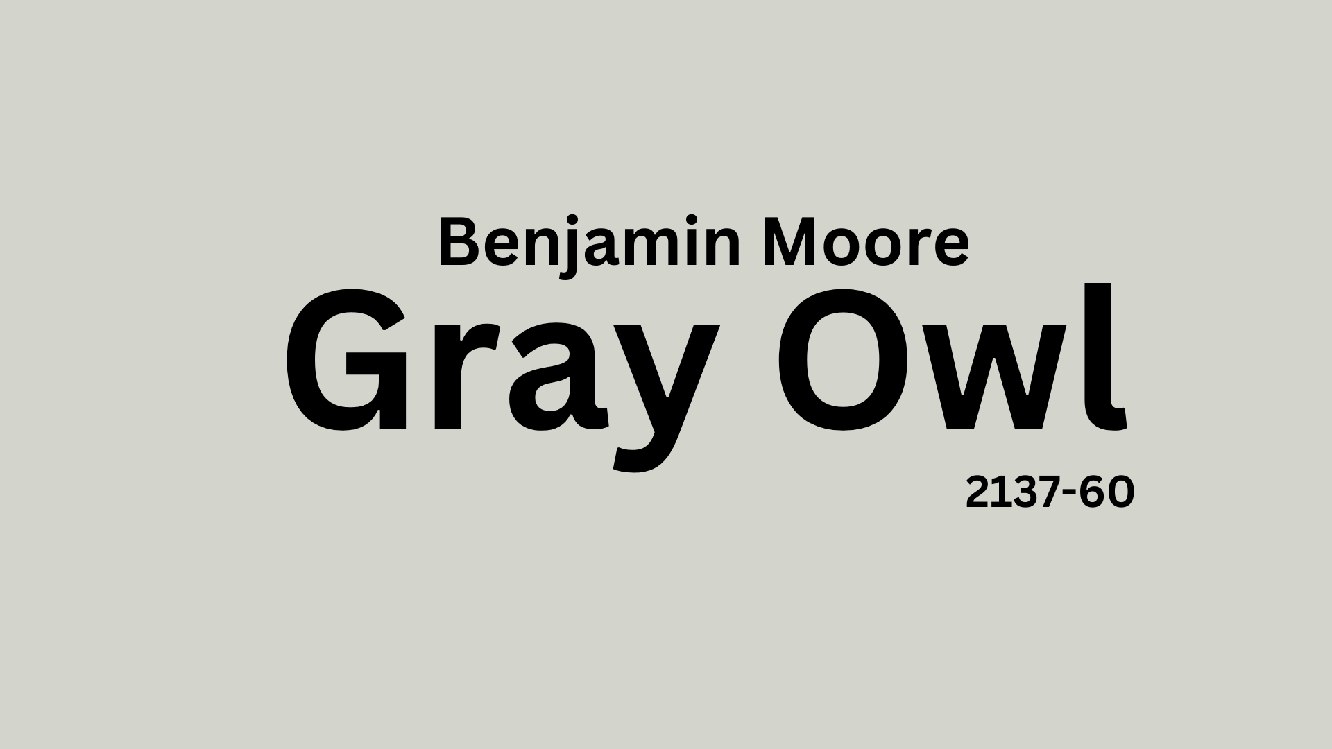 grey owl benjamin moore