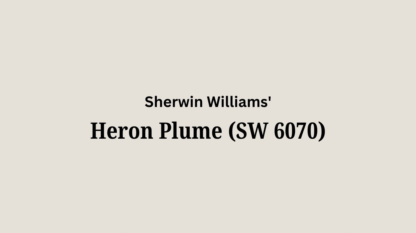 heron plume sherwin williams