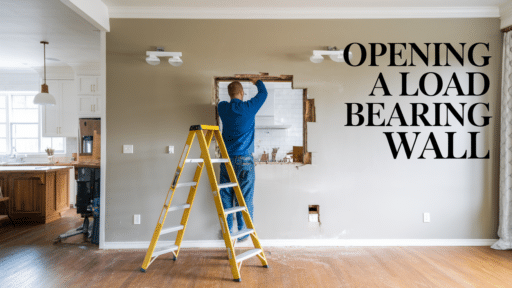 opening a load bearing wall between kitchen and living room