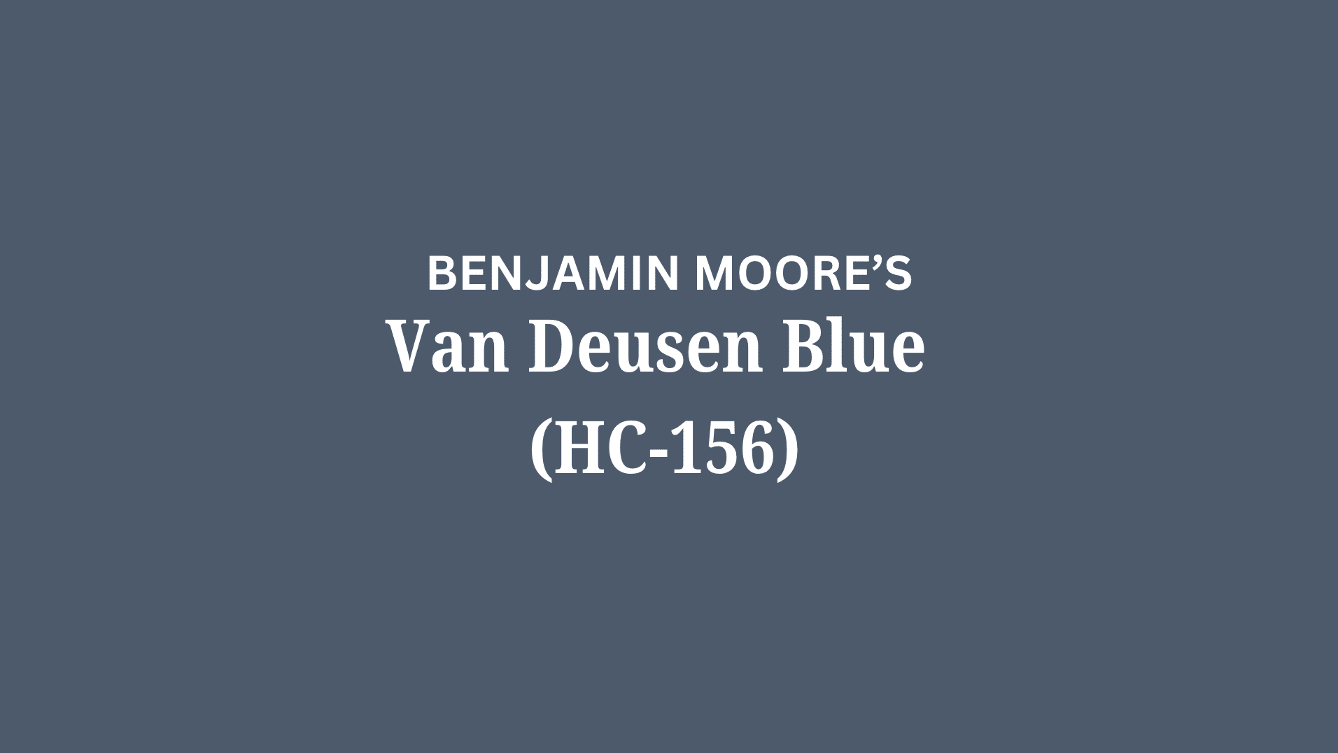 van deusen blue