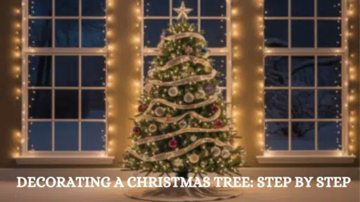 Festive Magic Wonderland Tree Arrangement: Dark Green and Gold Drops