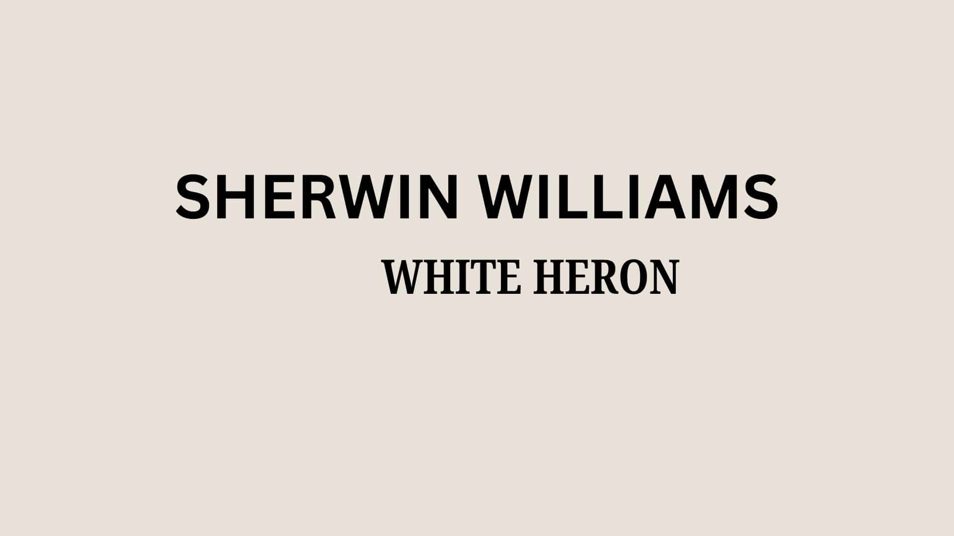 White Heron (OC-57) by Benjamin Moore: A Review