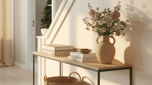 how to decorate a console table