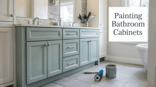 how to paint bathroom cabinets