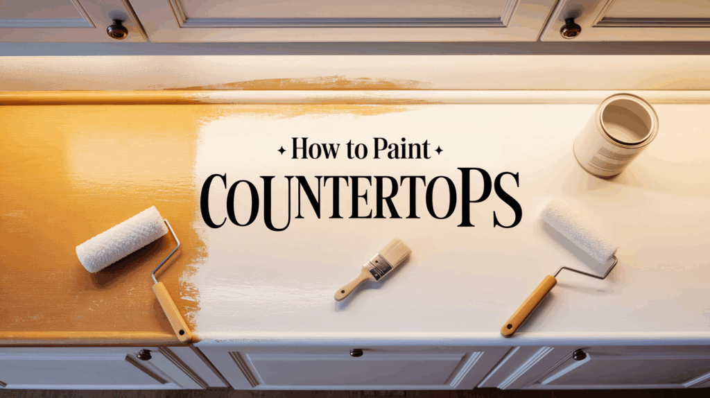how to paint countertops