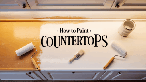 how to paint countertops