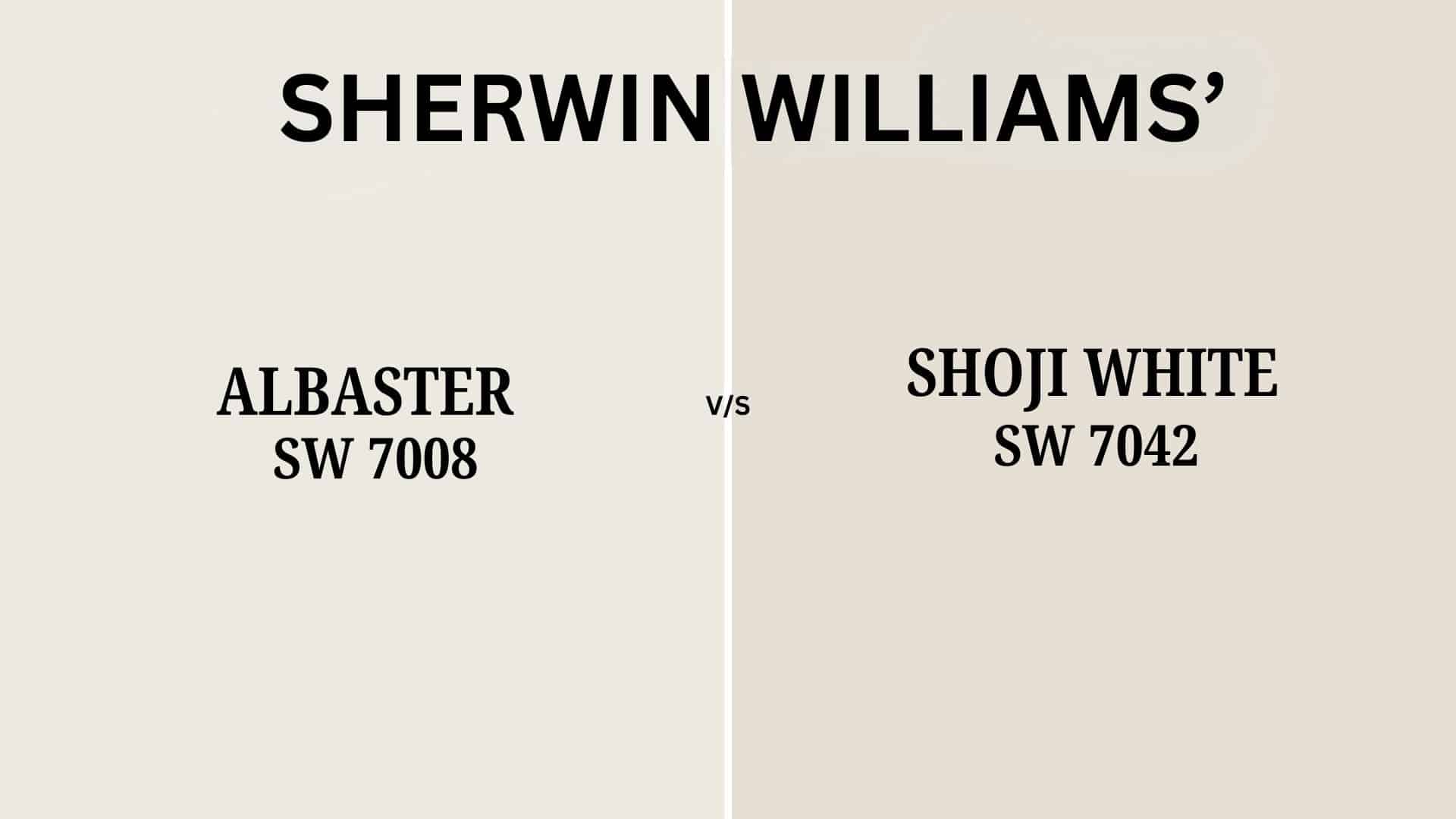 shoji white vs alabaster