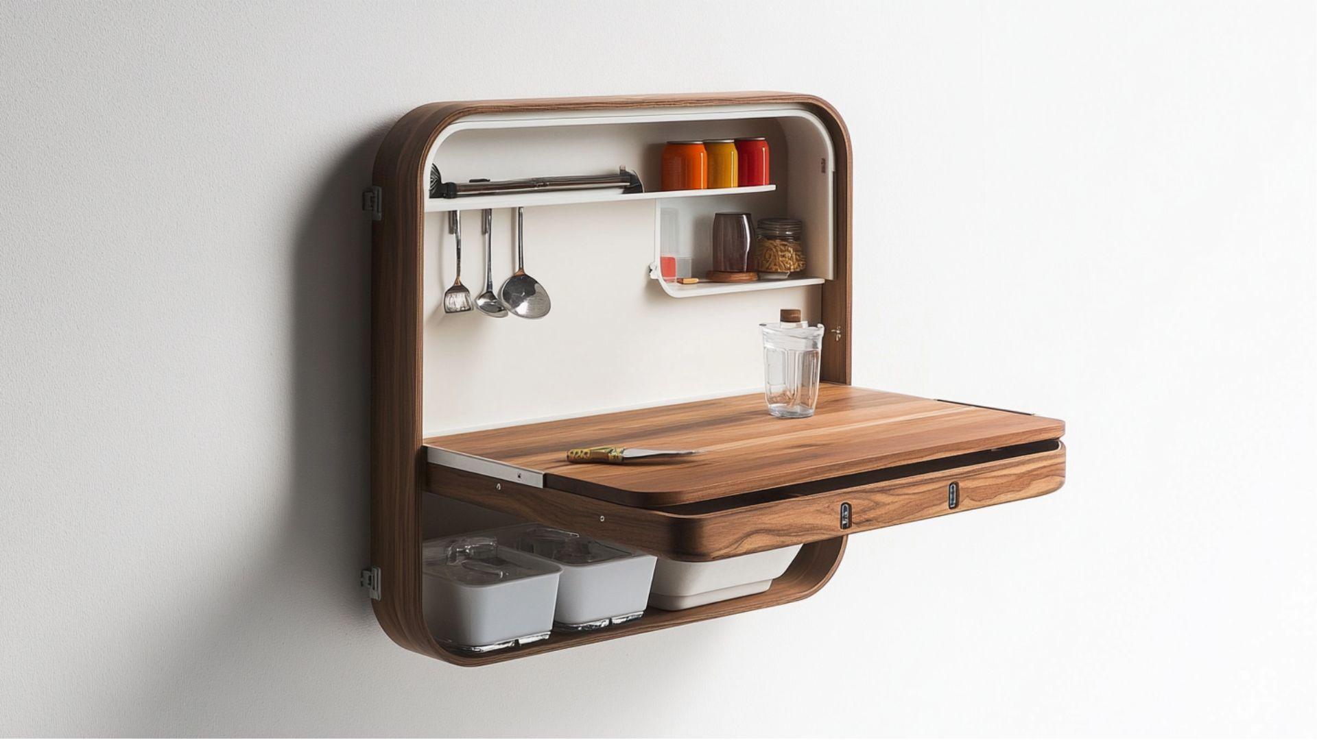 AFold-down_Table_with_Storage