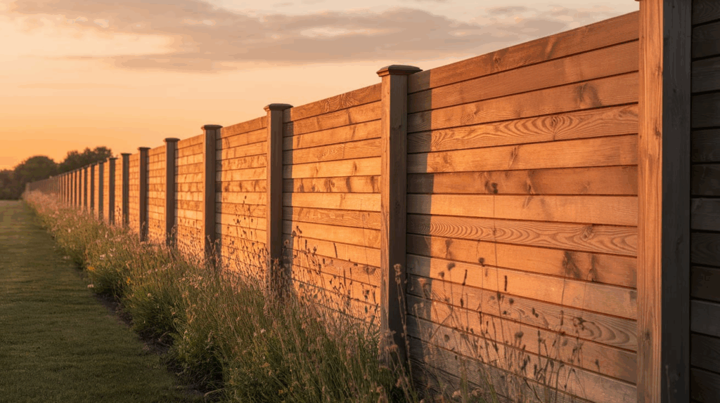 Composite Wood Horizontal Fence