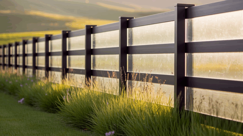 Glass Panel Ranch Fence