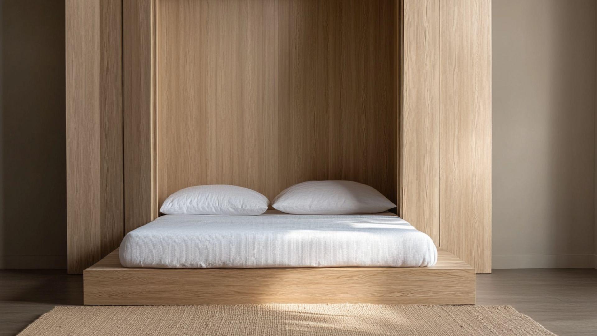 Hideaway_Floor_Bed_with_Foldable_Closet_Panels