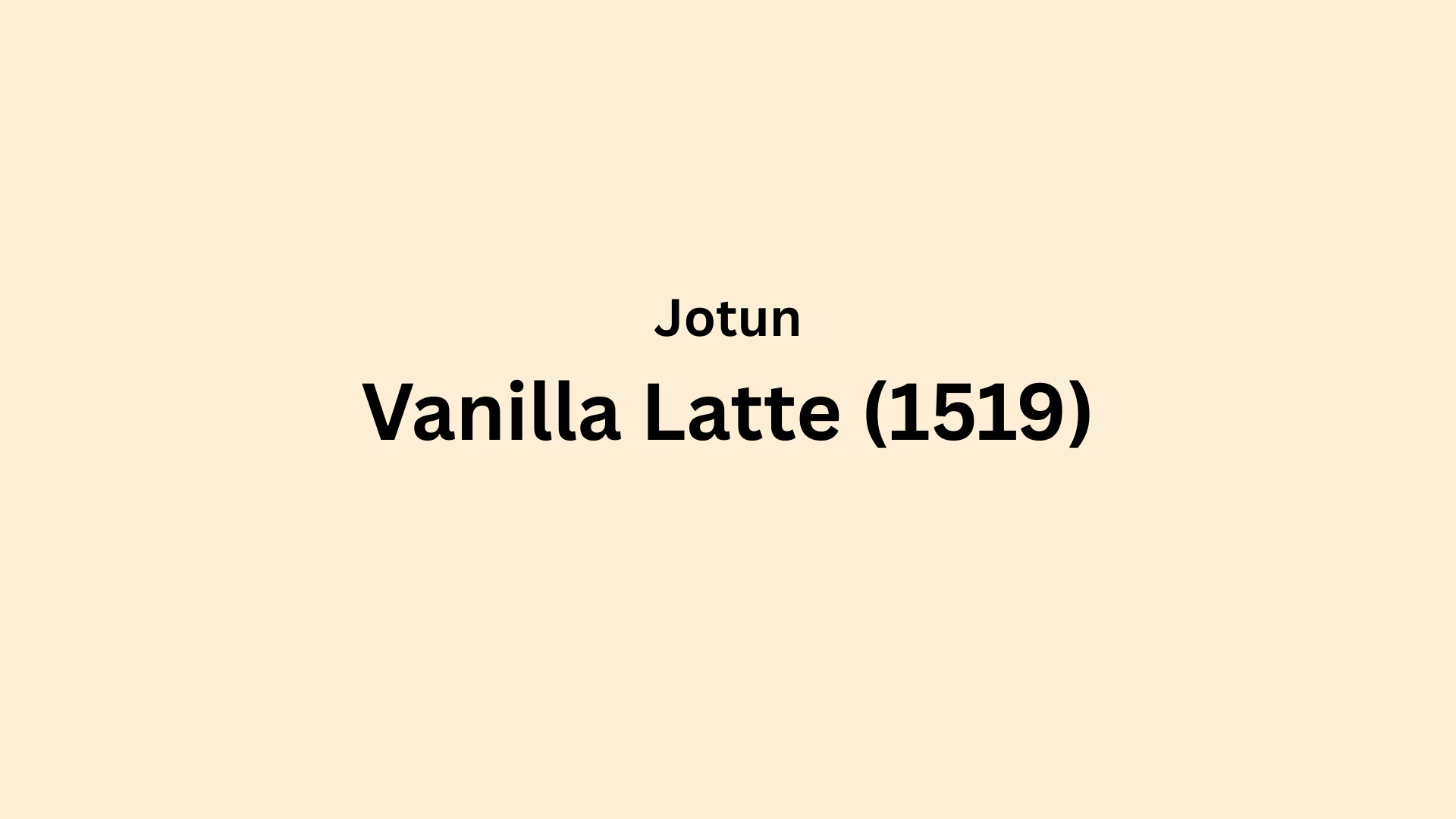 Jotun Vanilla Latte Color (1519): A Complete Review