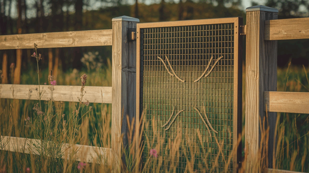 Metal Mesh Panel with Wood Frame