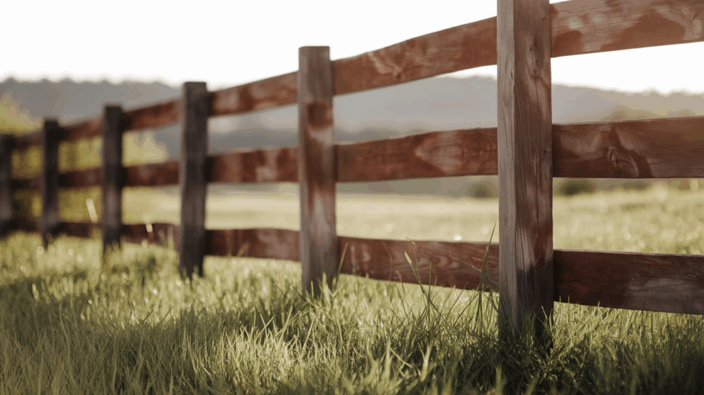 Stained Horizontal Cedar Fence