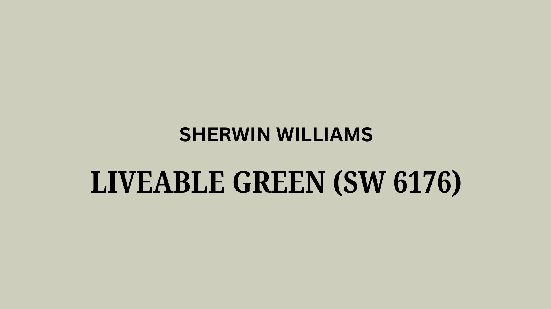 liveable green sherwin williams