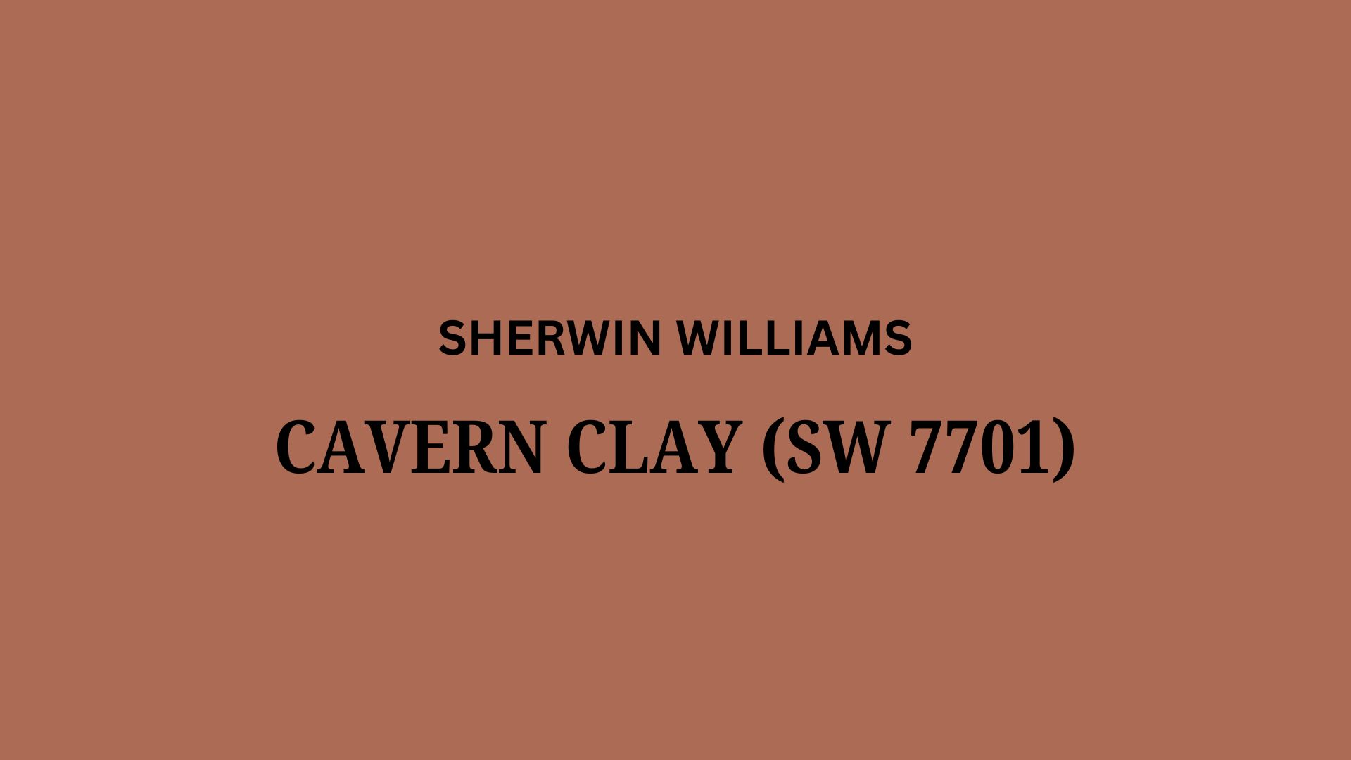 sherwin williams cavern clay