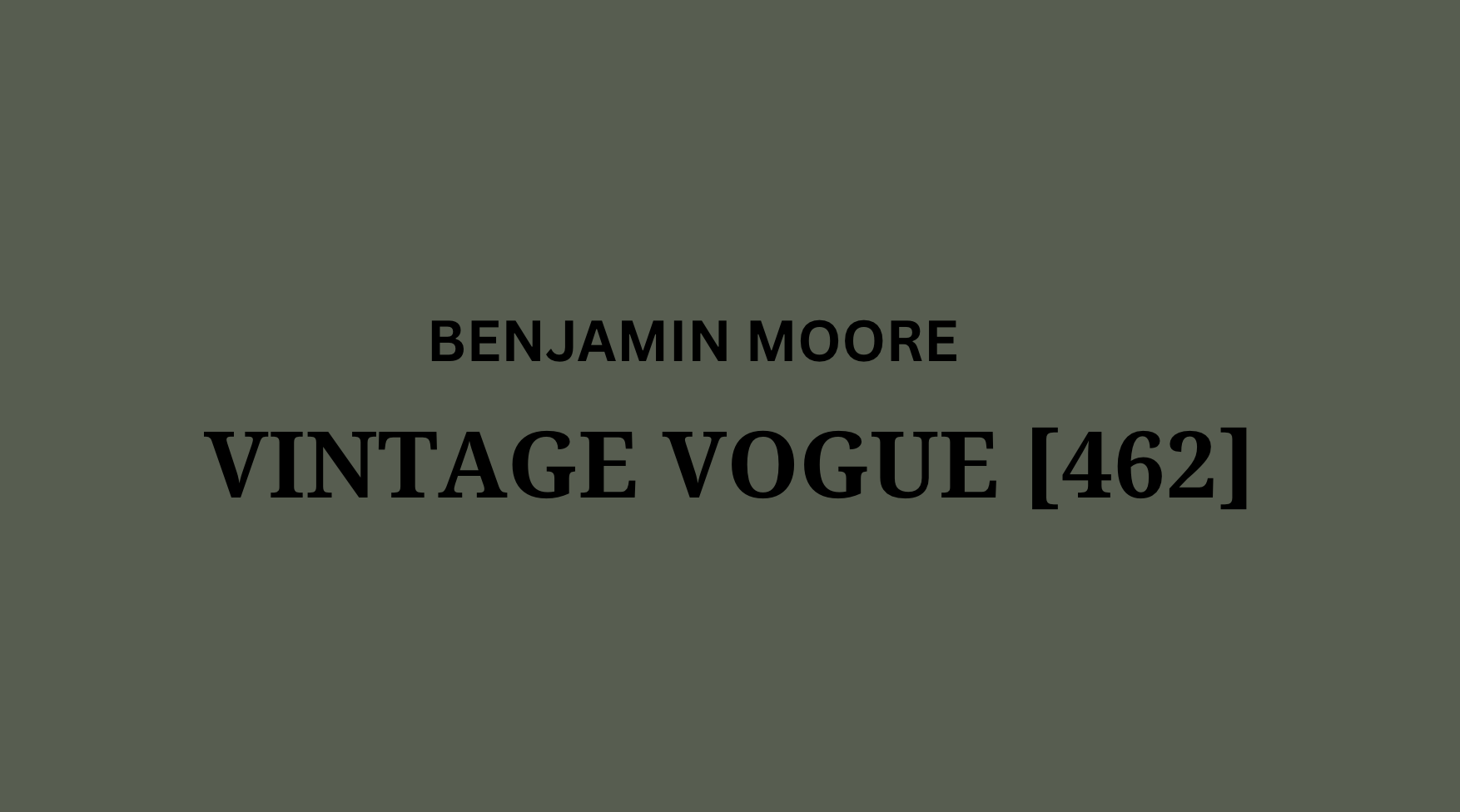 vintage vogue benjamin moore