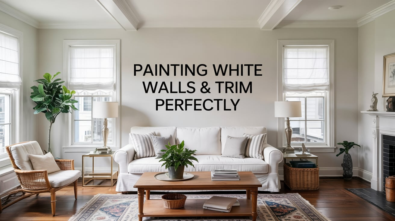 white walls white trim