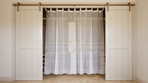 23 Creative Ideas for Closet Door Curtains