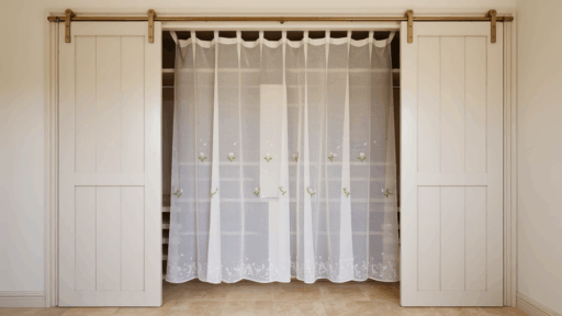 23 Creative Ideas for Closet Door Curtains