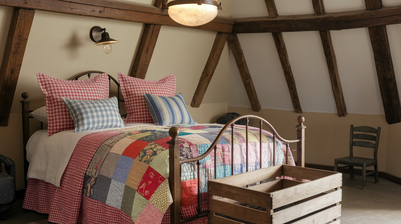 Colorful_Patchwork_or_Gingham_Bedding