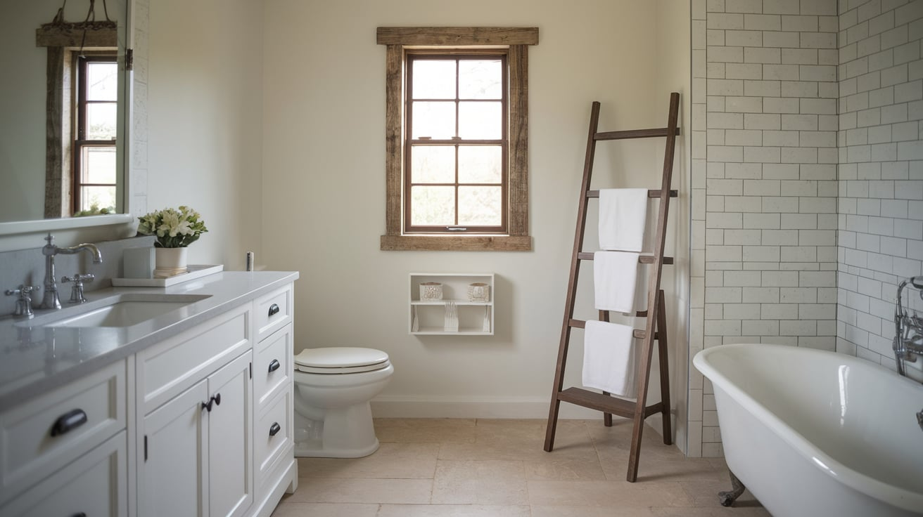 Farmhouse-Style_Ladder_Towel_Rack