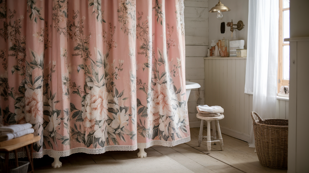 Floral_Shower_Curtain_with_Lace_Trim