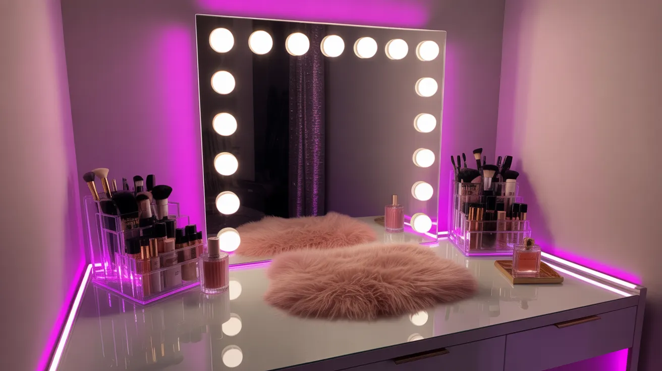 Glam_Vanity_Corner_with_Lighted_Mirror_and_Purple_Glow