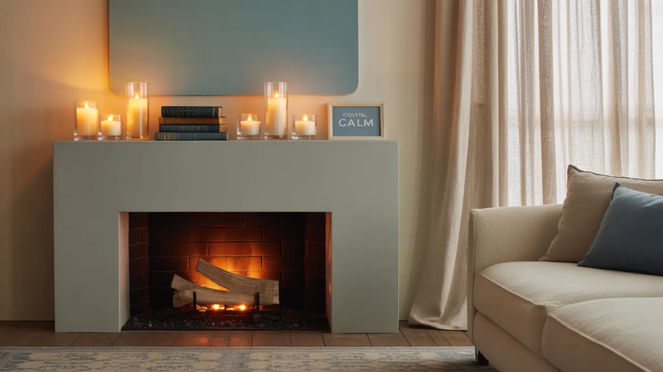 Grey_Fireplace_with_a_Blue_Mantle_Display