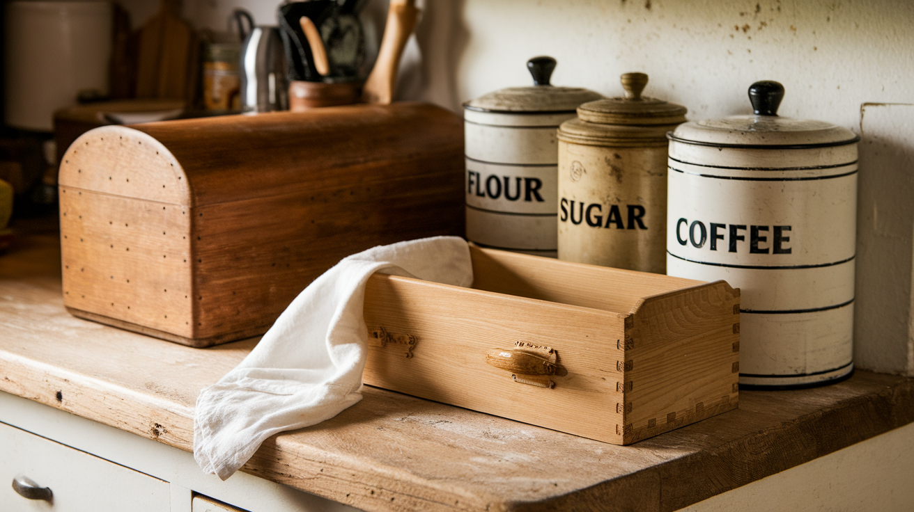 Old-Fashioned_Bread_Box_and_Tin_Canisters