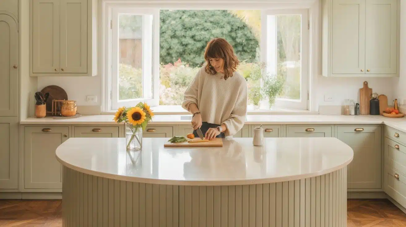 13 Curved Kitchen Island Design You Should Try - Enthralling Gumption, image size:1312x736