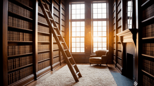diy library ladder