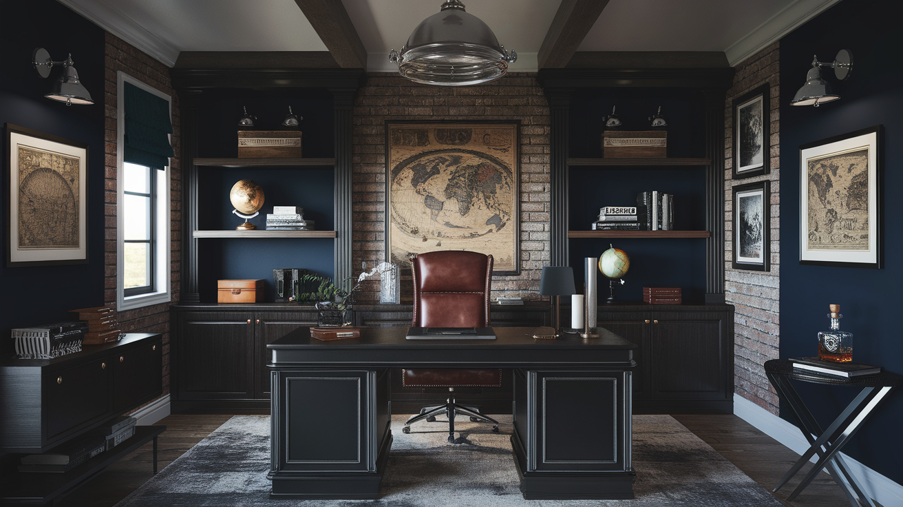 masculine man office ideas