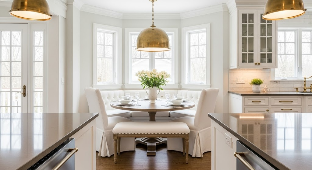 pWhite_and_Gold_Kitchen_with_a_Round_Table_and_Brass_Lighting