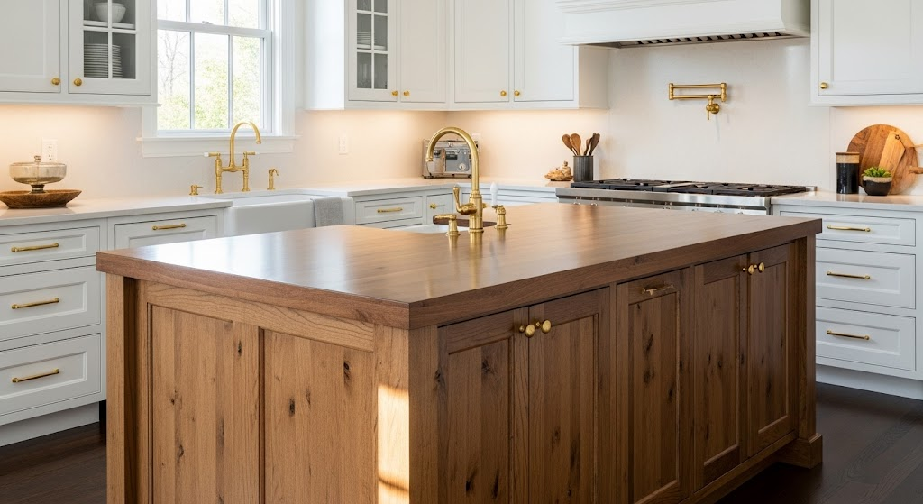 pWhite_and_Gold_Kitchen_with_a_Stained_Wood_Island